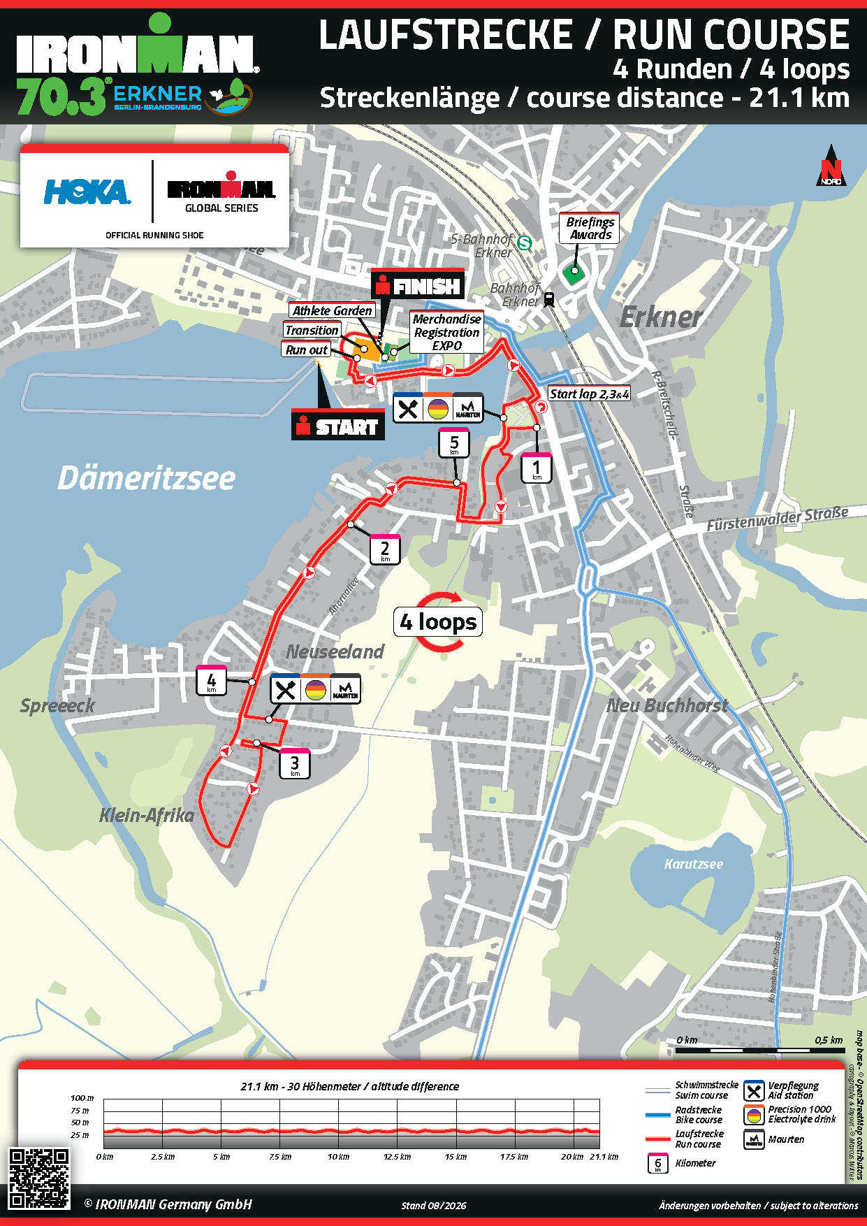 IRONMAN 70.3 Laufstrecke