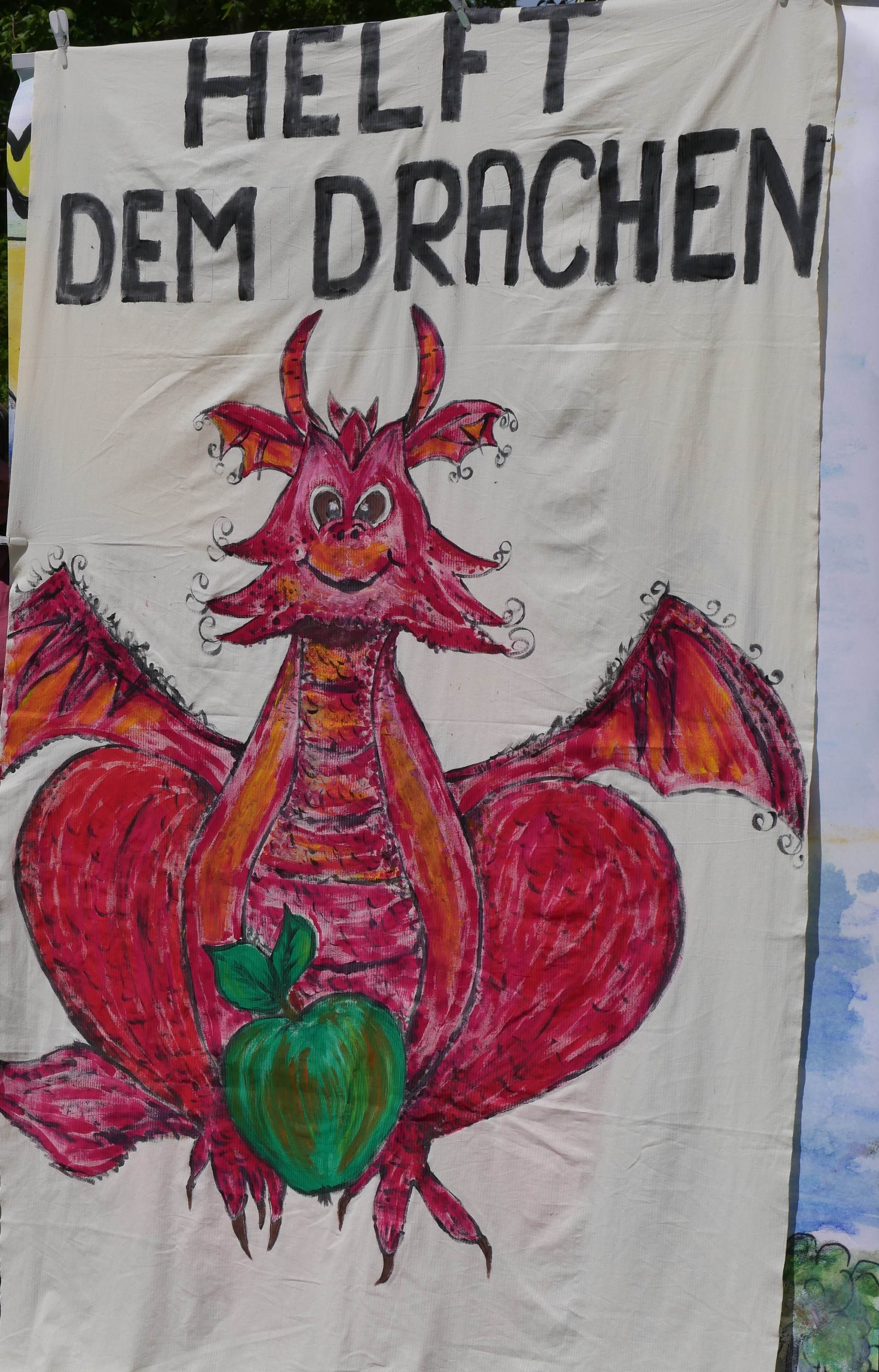 Höhepunkt des Protesttages zur Gleichstellung für Menschen mit Behinderung war die Theateraufführung "Helft dem Drachen" der inklusiven Theatergruppe "Die Freundschaft"