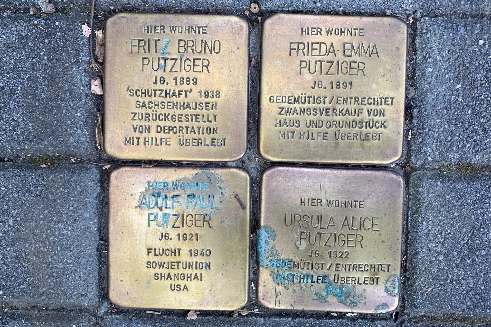 Stolpersteine Putziger