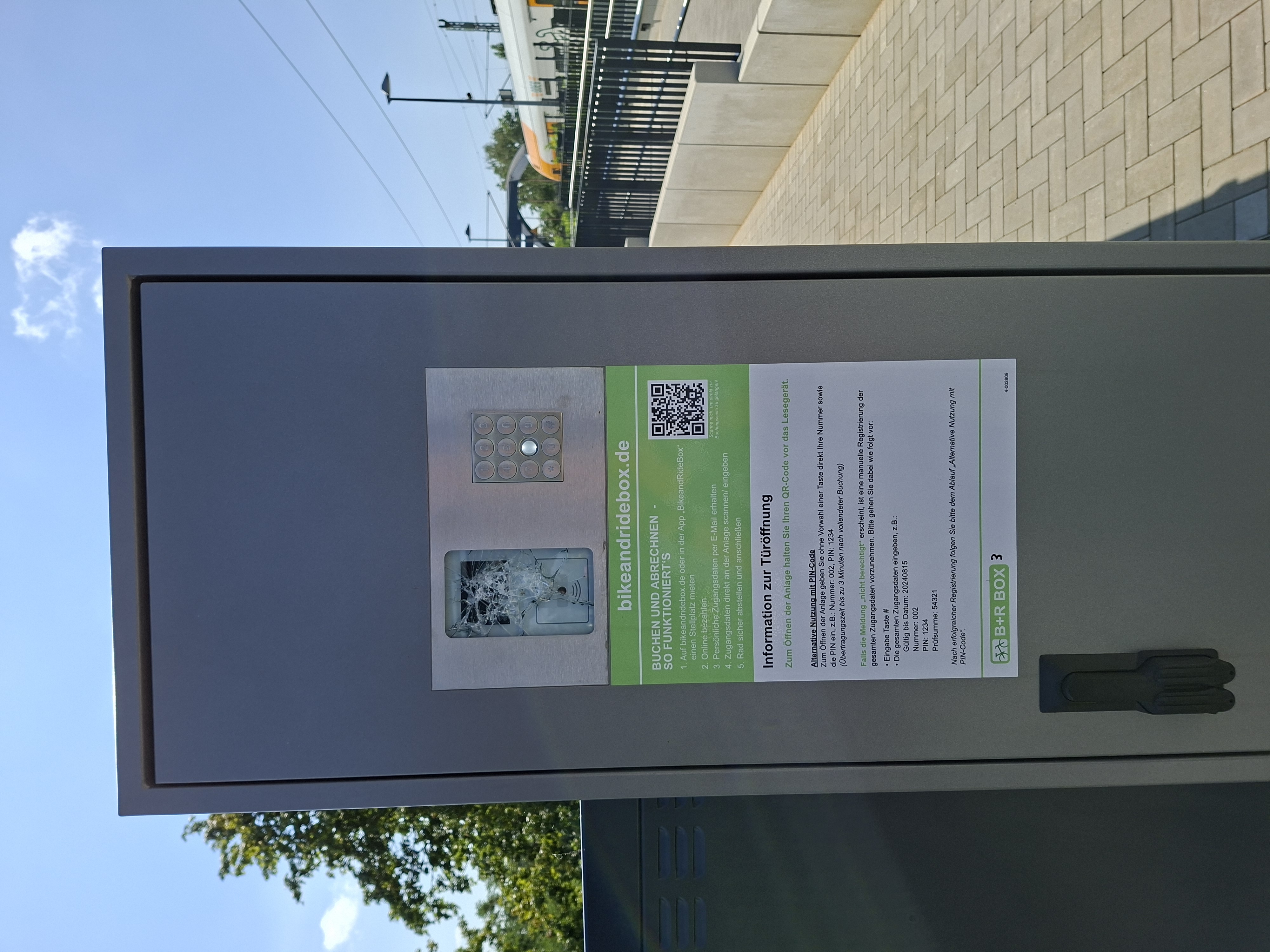 Vandalismus Fahrradboxen