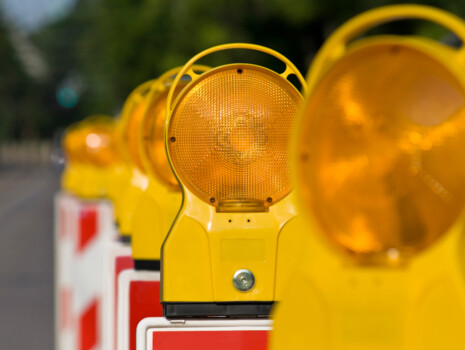 Baustelle in der Hessenwinkler Straße