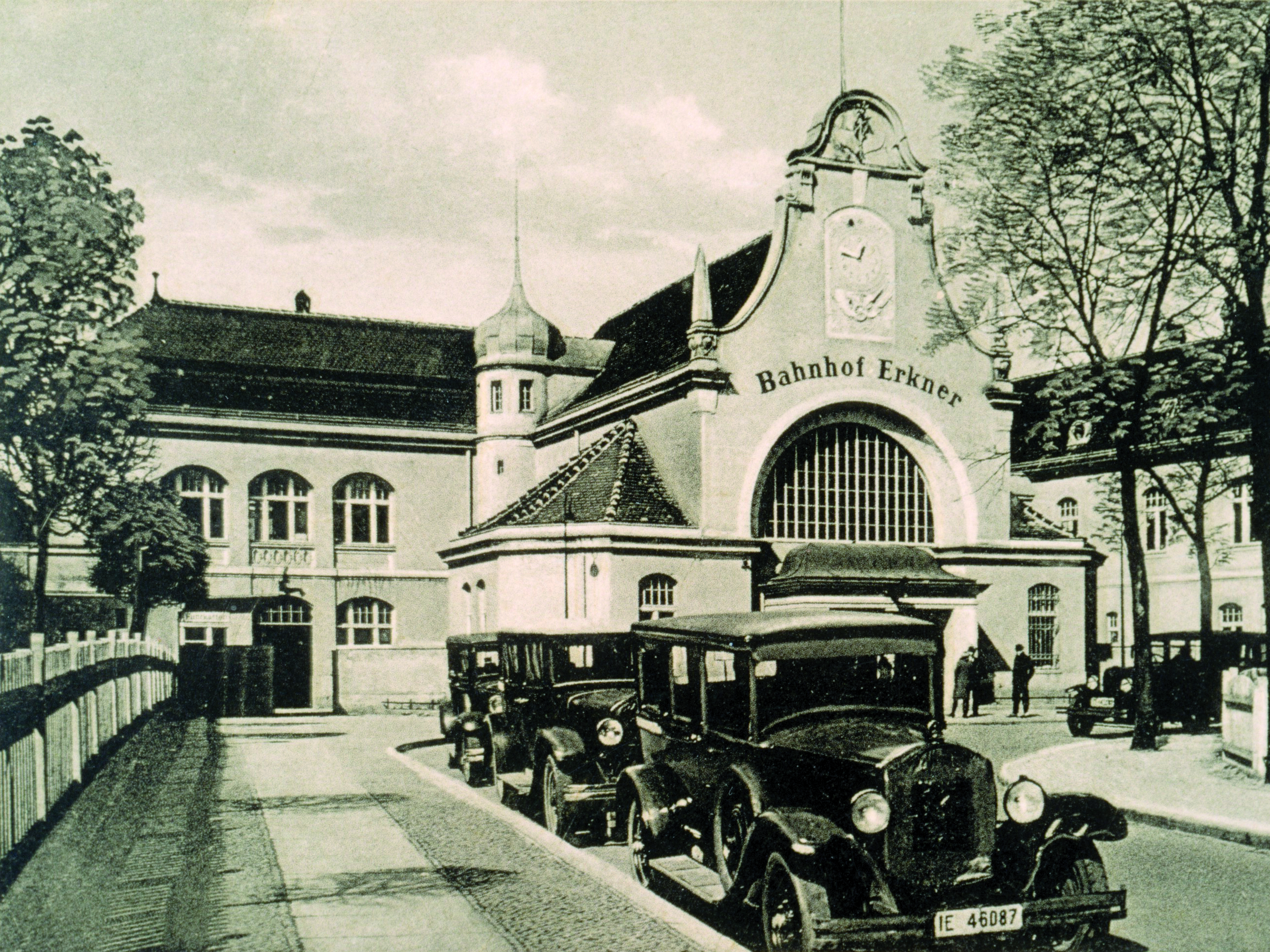 Historisches Foto Bahnhof Erkner um 1930
