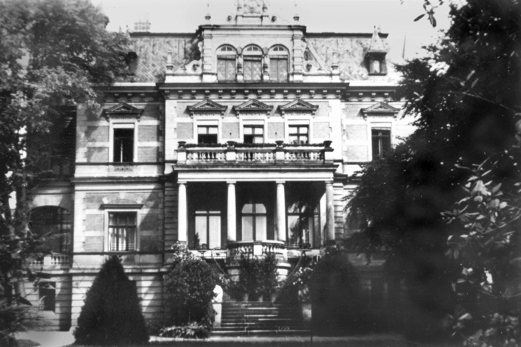 Historisches Foto der Villa Bechstein