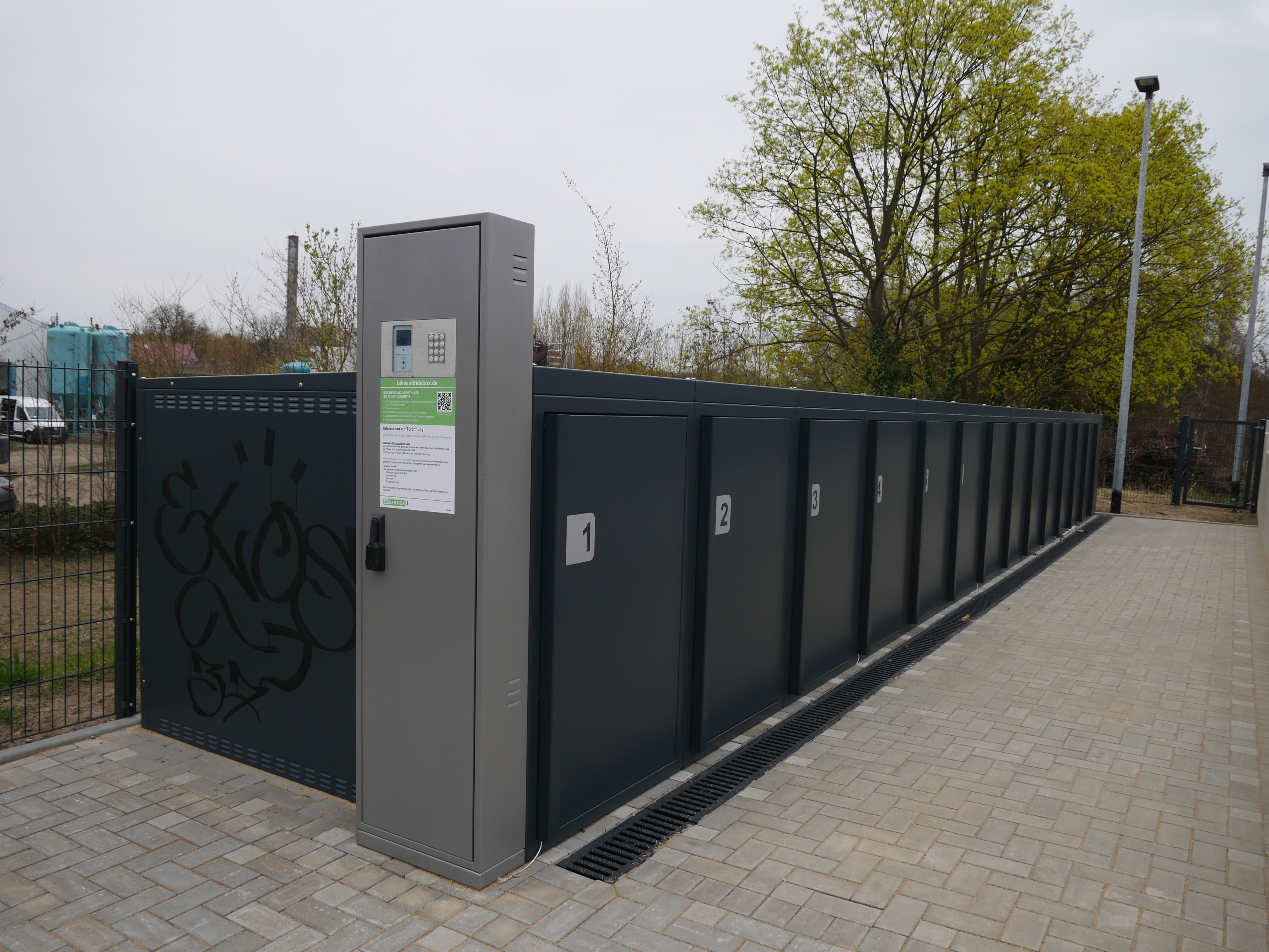 Fahrradboxen B+R-Anlage