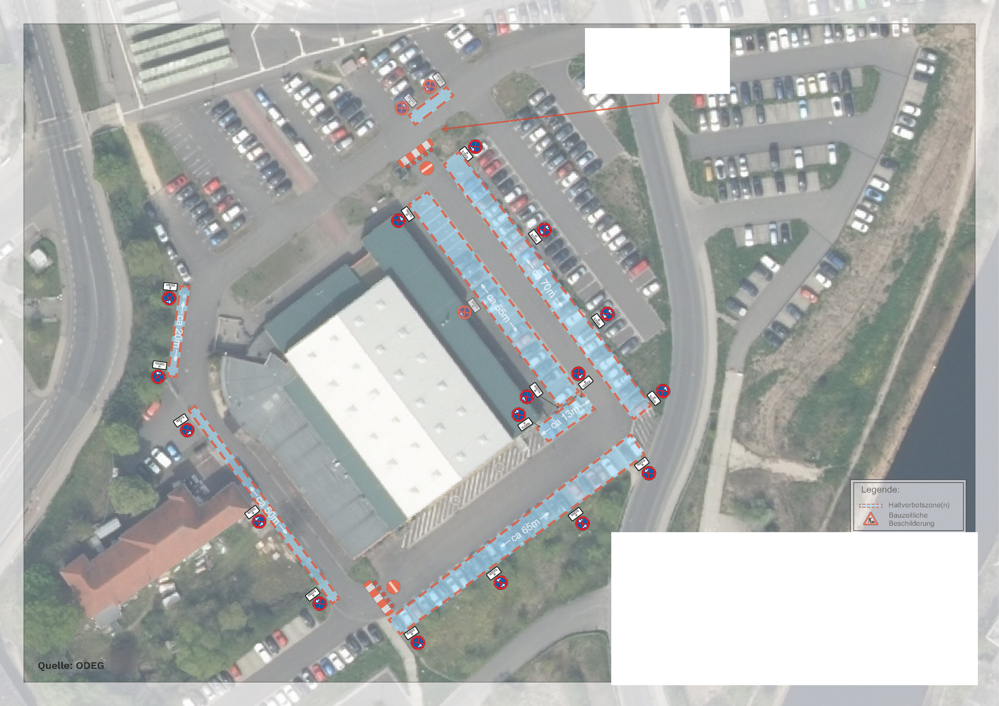 Rund um die Stadthalle ist mit Parkplatzeinschränkungen zu rechnen