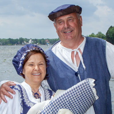Darsteller Fischer Hans und seine Frau