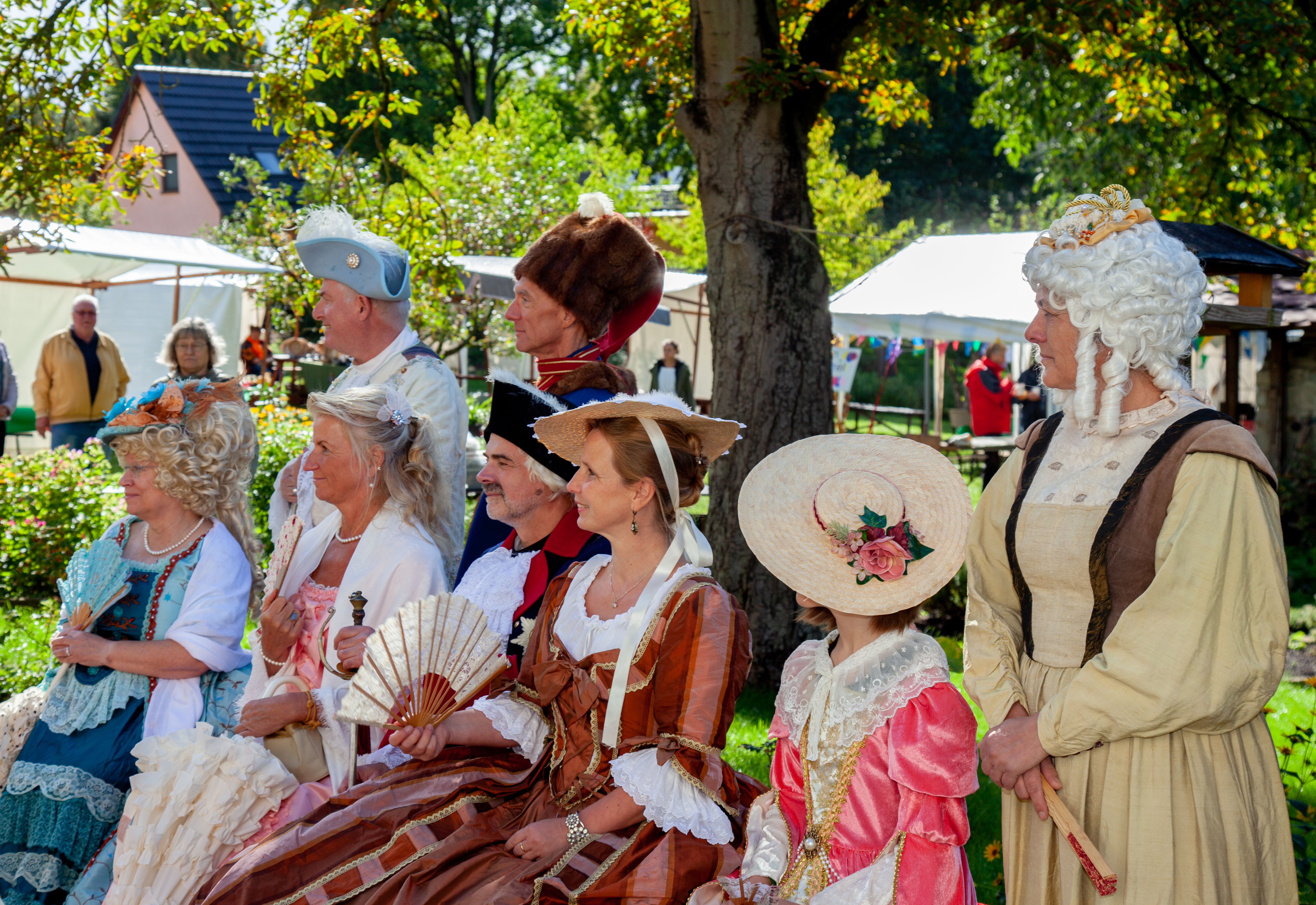 Kostümgruppe zum Kolonistenfest